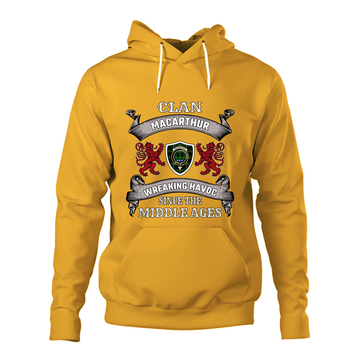 MacArthur Family Tartan - 2D Unisex Hoodie