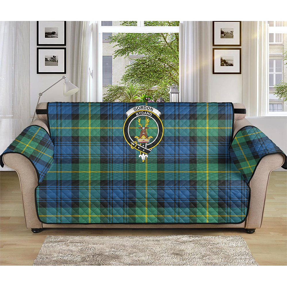 Gordon Ancient Tartan Crest Sofa Protector