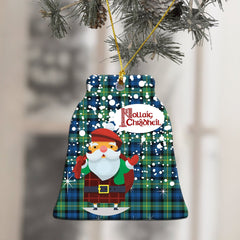 Gordon Ancient Tartan Christmas Ceramic Ornament - Santa Stylec