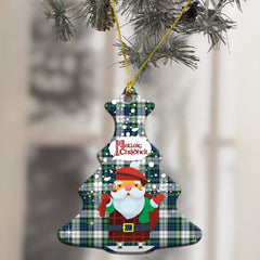 Gordon Dress Ancient Tartan Christmas Ceramic Ornament - Santa Style