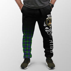 Gordon Modern Tartan Crest Jogger Sweatpants - Alba Celtic Style