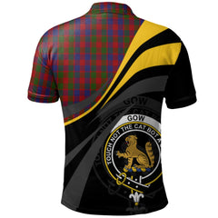 Gow Tartan Polo Shirt - Royal Coat Of Arms Style