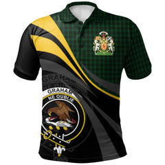 Graham Tartan Polo Shirt - Royal Coat Of Arms Style