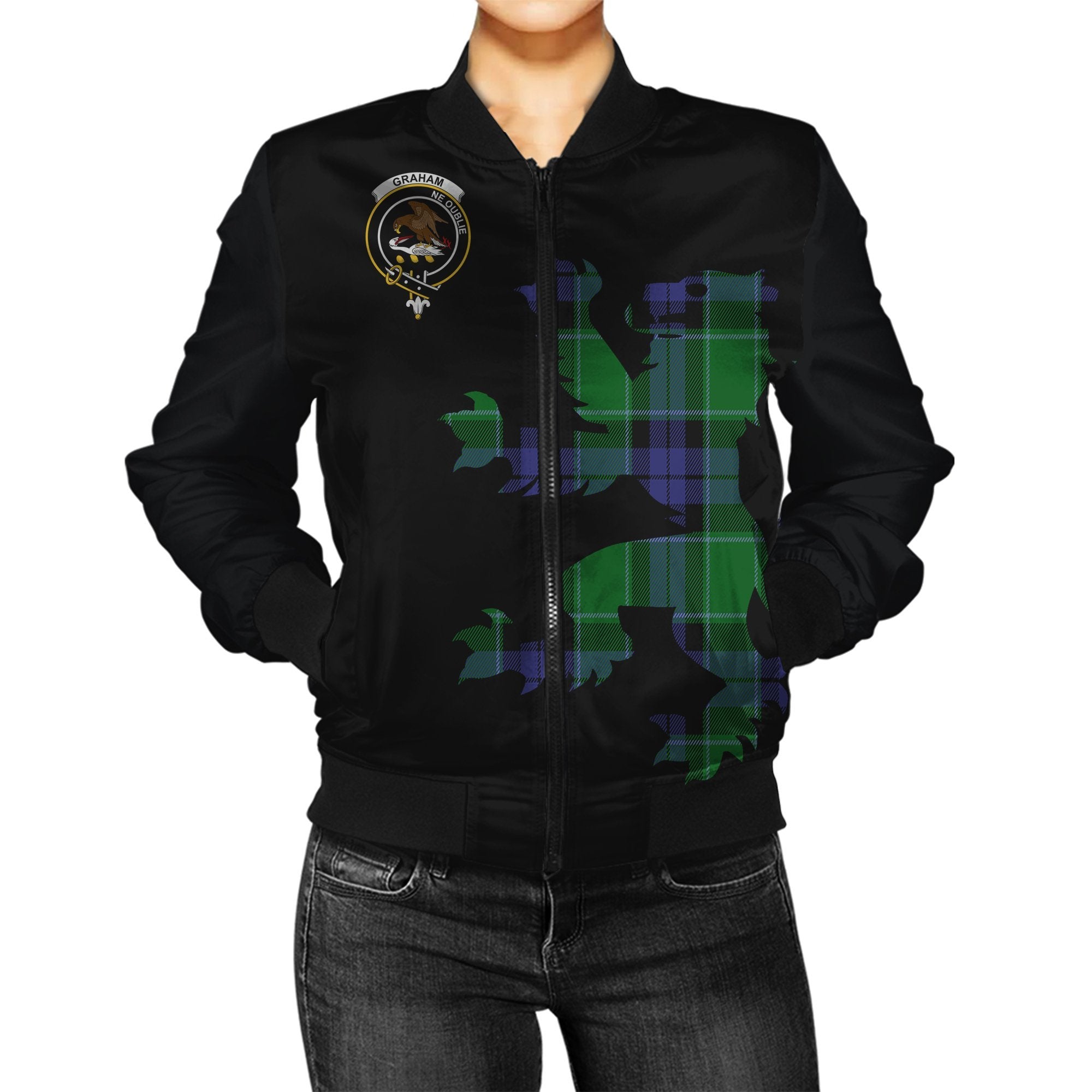 Graham Tartan Bomber Jacket Lion & Thistle