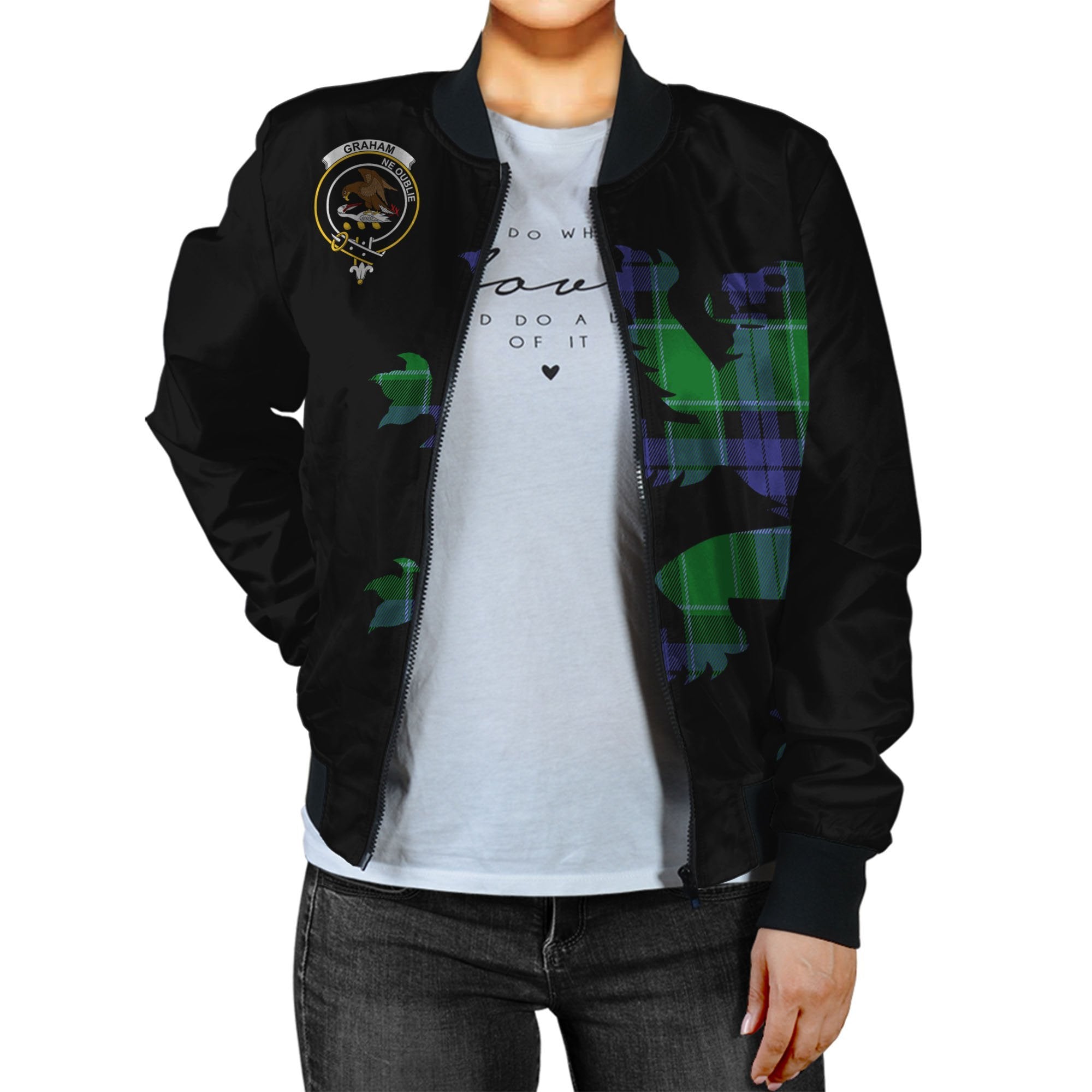 Graham Tartan Bomber Jacket Lion & Thistle