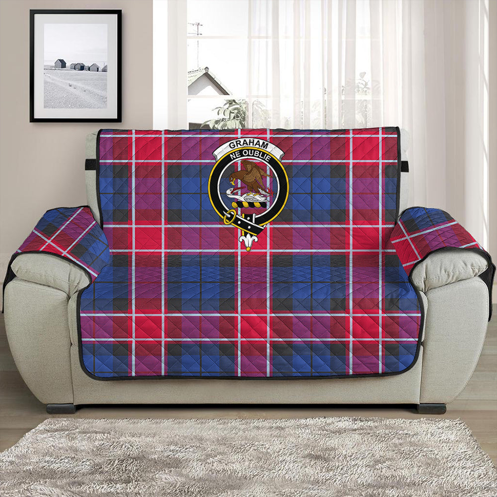 Graham of Menteith Red Tartan Crest Sofa Protector