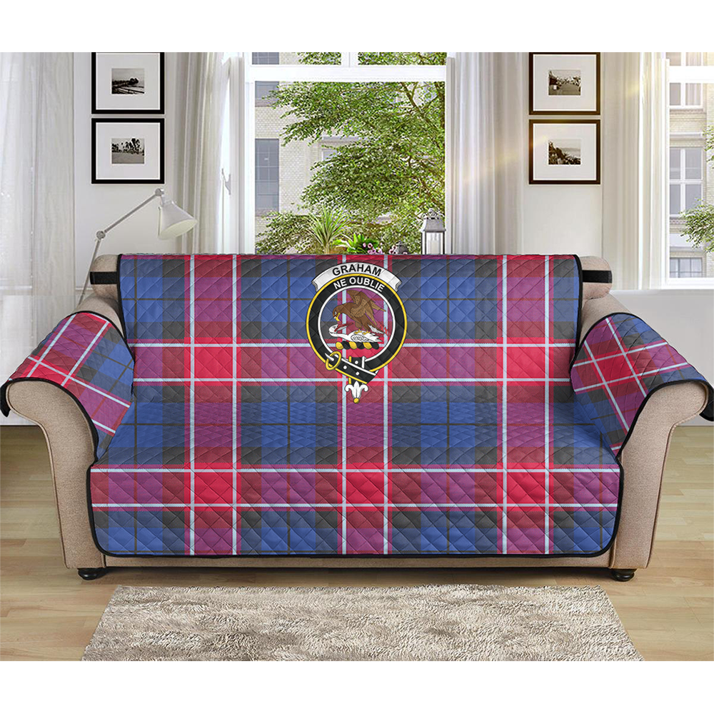 Graham of Menteith Red Tartan Crest Sofa Protector