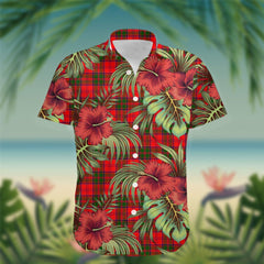 Grant Tartan Hawaiian Shirt Hibiscus, Coconut, Parrot, Pineapple - Tropical Garden Shirt