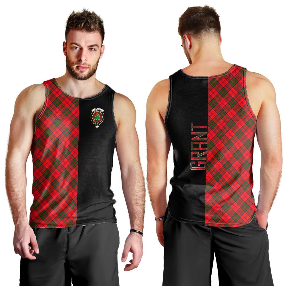 Grant Modern Tartan Crest Men's Tank Top - Cross Style