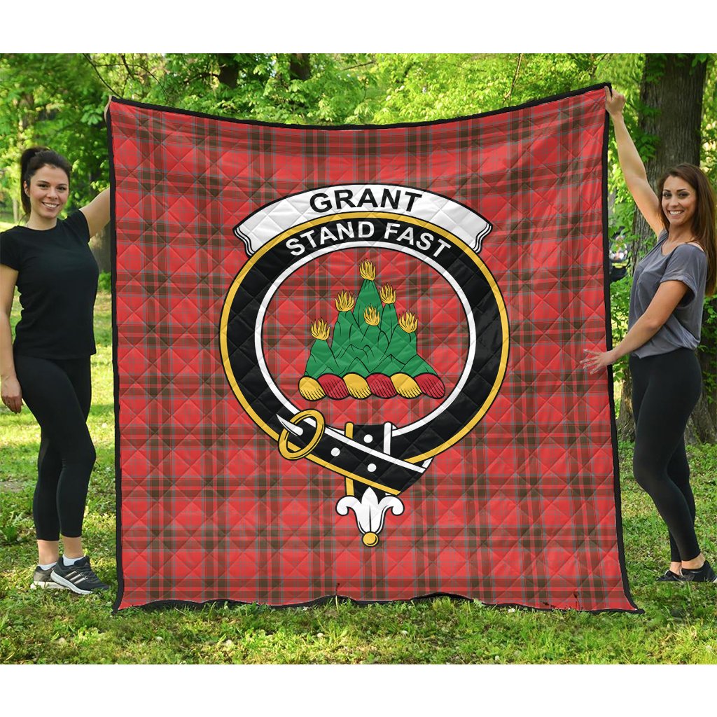 Grant Weathered Tartan Crest Quilt