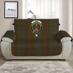 Gray Hunting Tartan Crest Sofa Protector