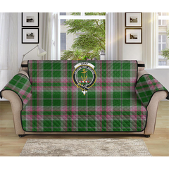 Gray Tartan Crest Sofa Protector