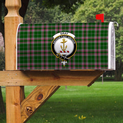 Gray Hunting Tartan Crest Mailbox