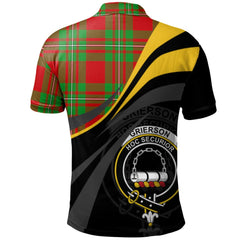 Grierson Tartan Polo Shirt - Royal Coat Of Arms Style