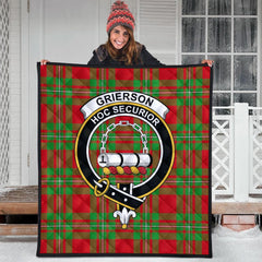 Grierson Tartan Crest Quilt