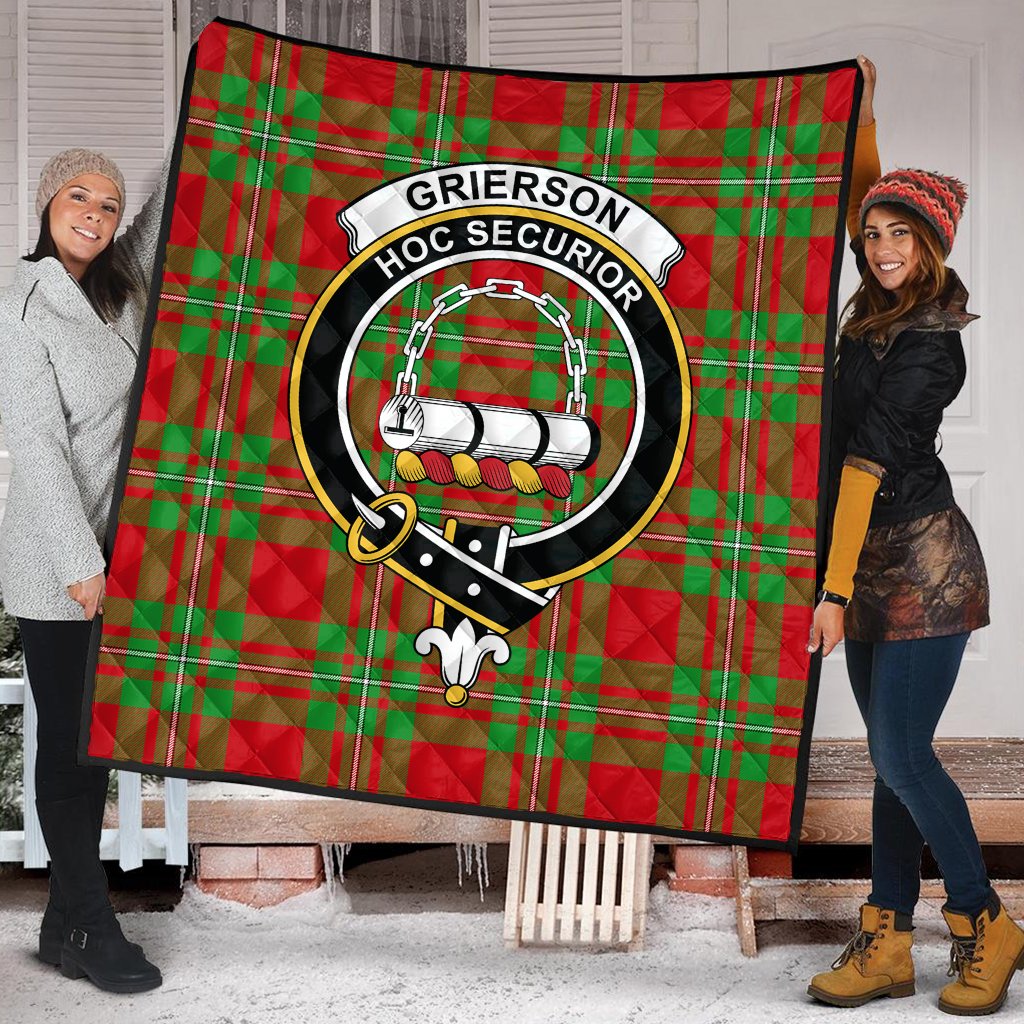 Grierson Tartan Crest Quilt