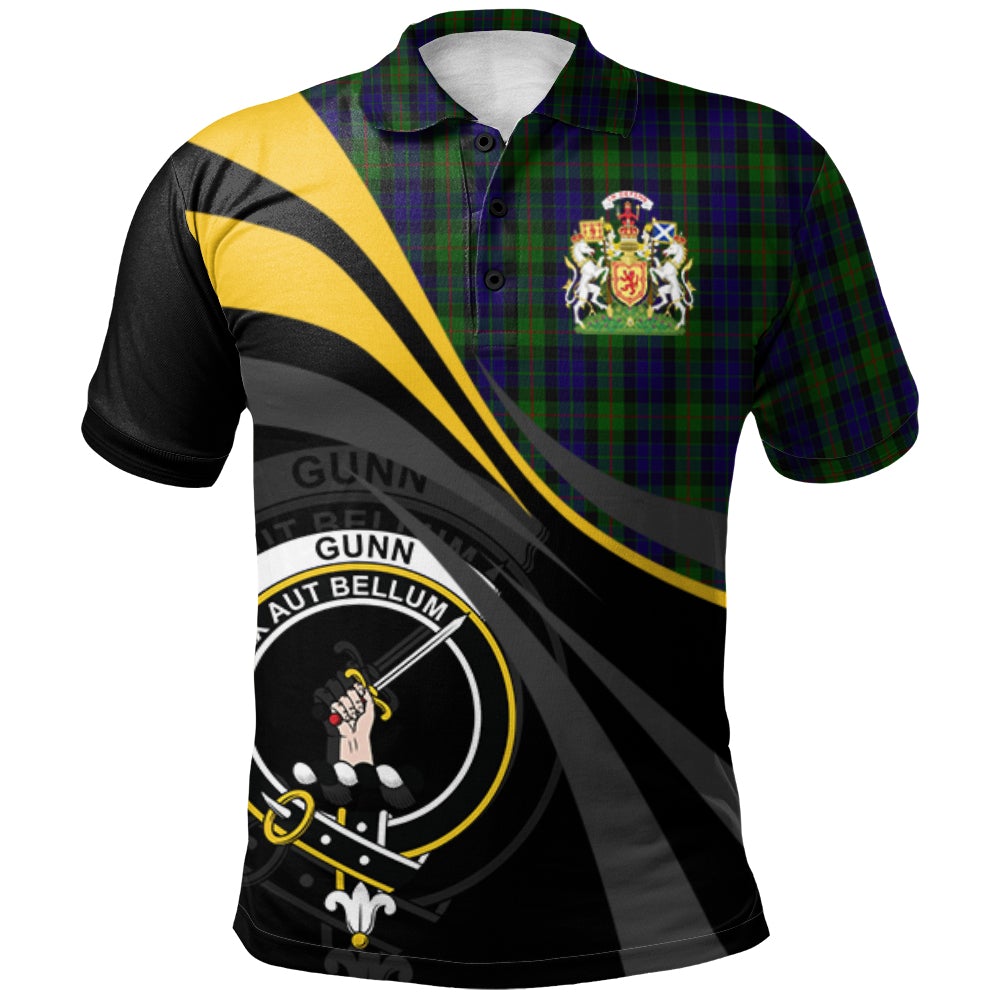 Gunn Tartan Polo Shirt - Royal Coat Of Arms Style