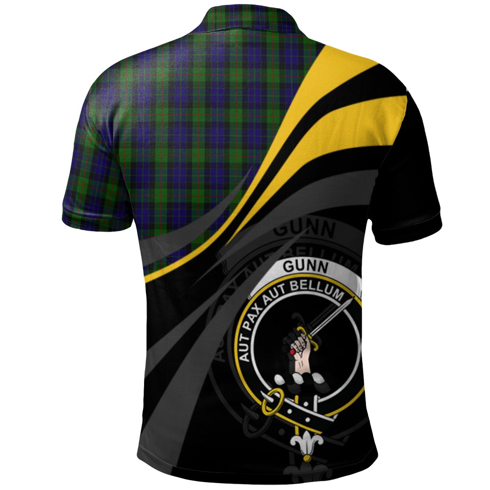 Gunn Tartan Polo Shirt - Royal Coat Of Arms Style