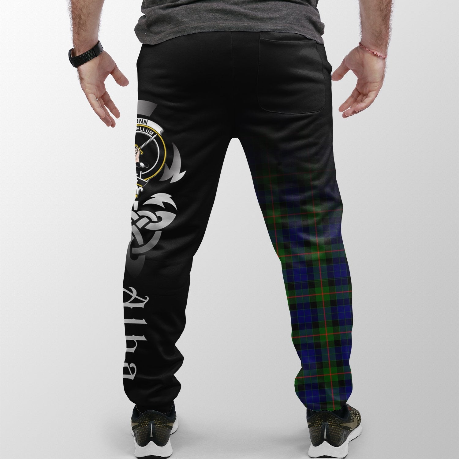 Gunn Modern Tartan Crest Jogger Sweatpants - Alba Celtic Style