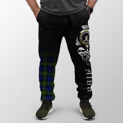 Gunn Modern Tartan Crest Jogger Sweatpants - Alba Celtic Style