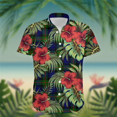 Gunn Tartan Hawaiian Shirt Hibiscus, Coconut, Parrot, Pineapple - Tropical Garden Shirt