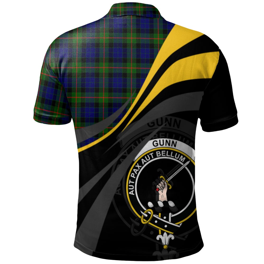 Gunn Modern Tartan Polo Shirt - Royal Coat Of Arms Style