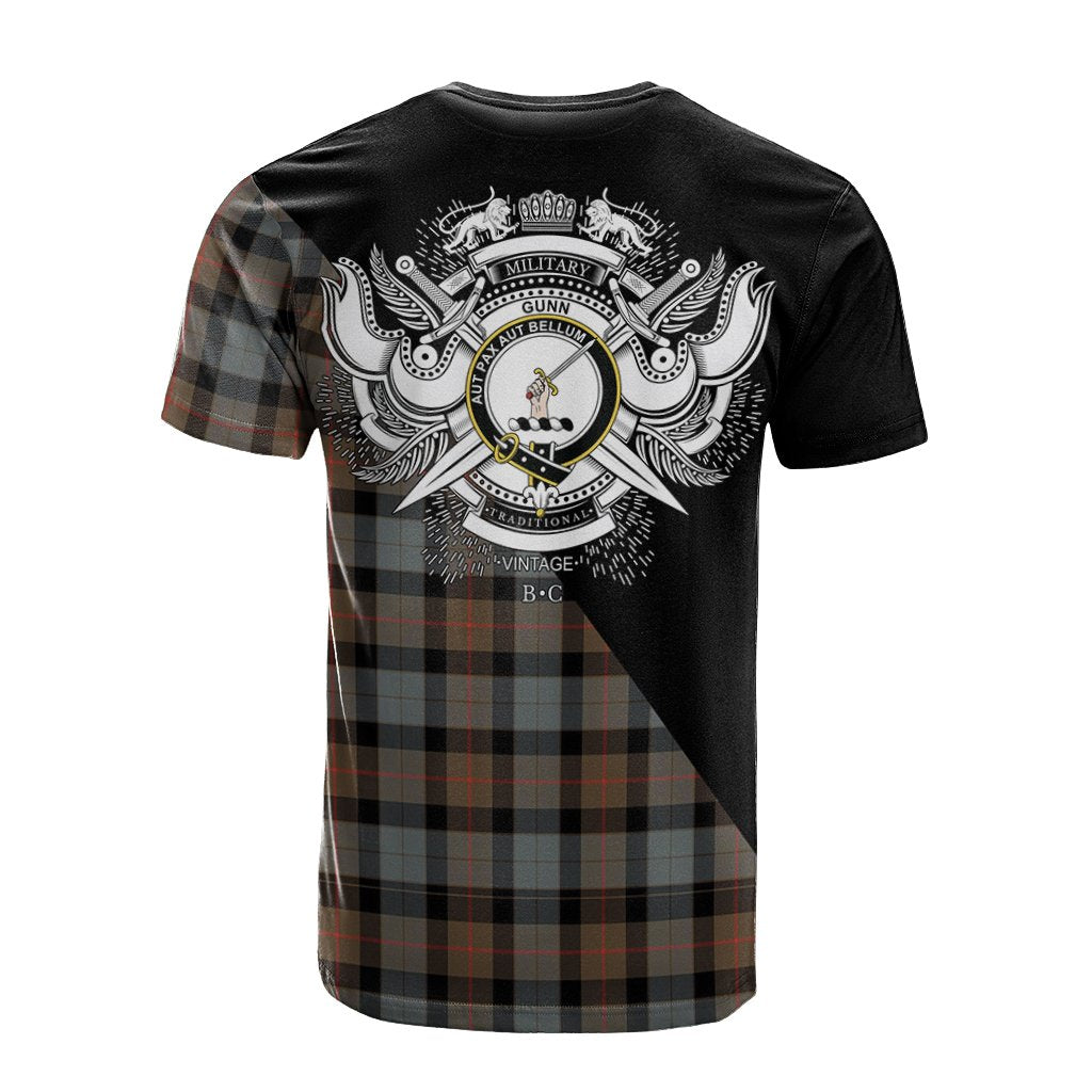 Gunn Weathered Tartan - Military T-Shirt