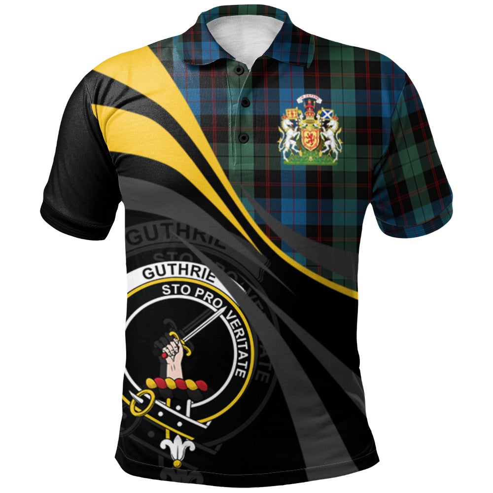 Guthrie Tartan Polo Shirt - Royal Coat Of Arms Style