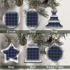 Guthrie Tartan Christmas Ceramic Ornament - Snow Style