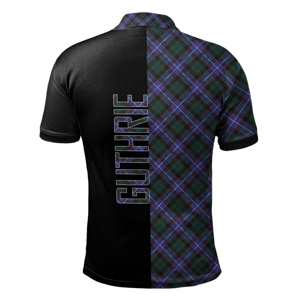 Guthrie Modern Tartan Polo Shirt Half of Me - Cross Style