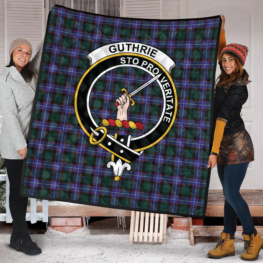 Guthrie Modern Tartan Crest Quilt