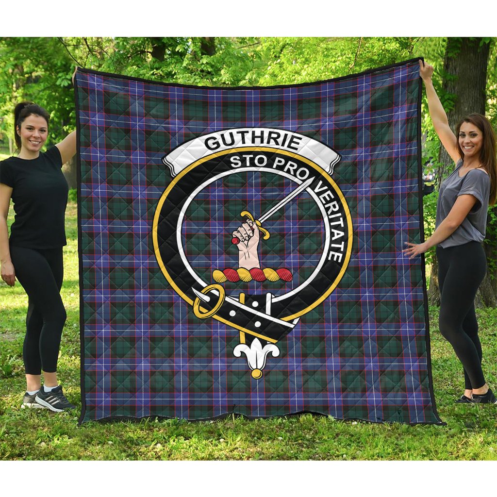 Guthrie Modern Tartan Crest Quilt