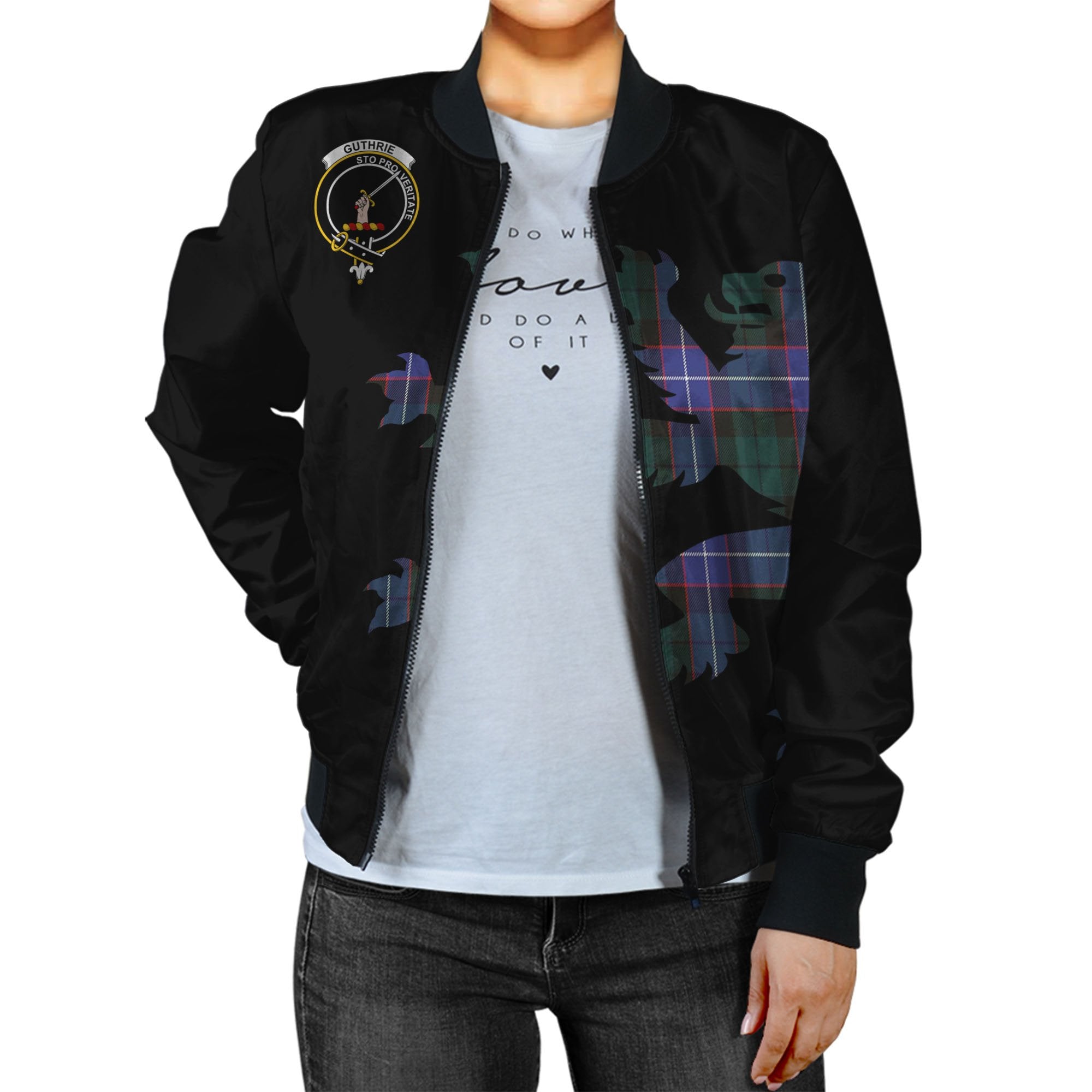 Guthrie Tartan Bomber Jacket Lion & Thistle