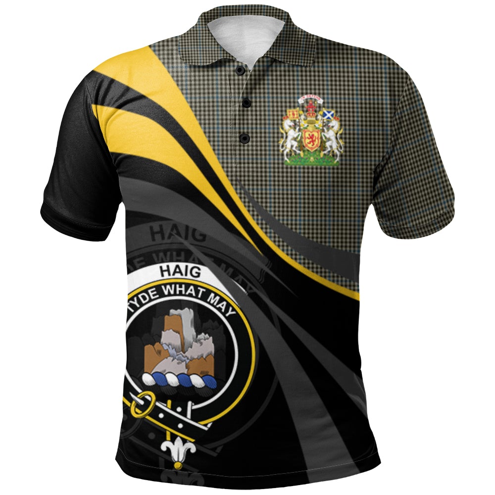Haig Tartan Polo Shirt - Royal Coat Of Arms Style