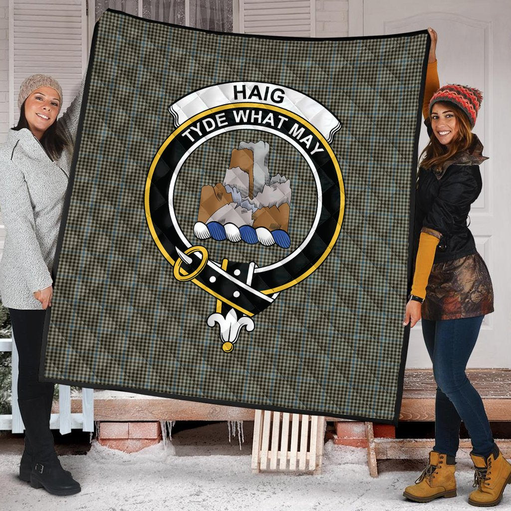 Haig Tartan Crest Quilt