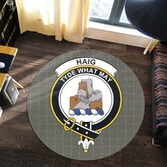 Haig Tartan Crest Round Rug