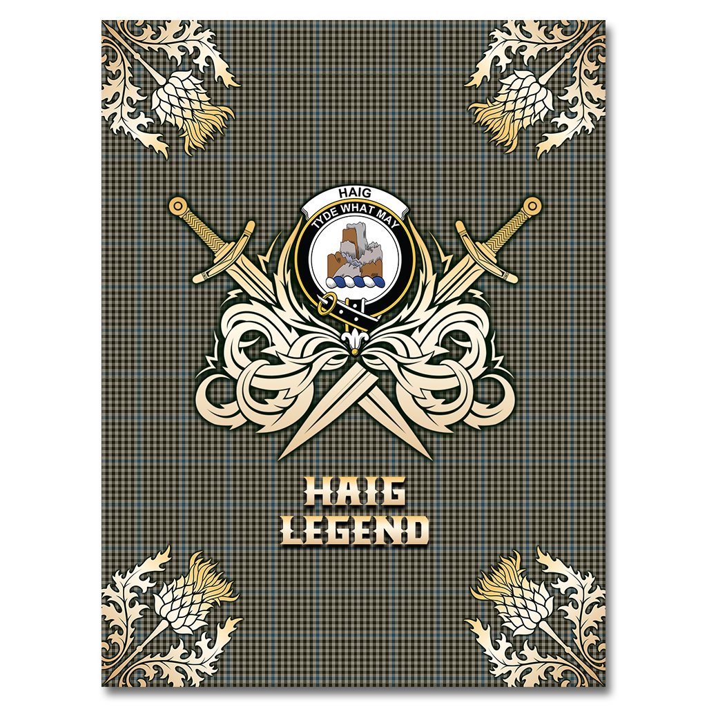 Haig Tartan Gold Courage Symbol Blanket