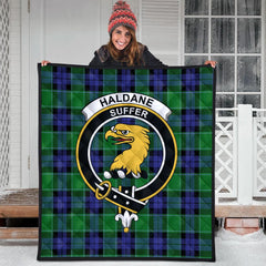 Haldane Tartan Crest Quilt