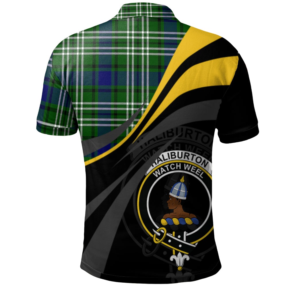 Haliburton Tartan Polo Shirt - Royal Coat Of Arms Style