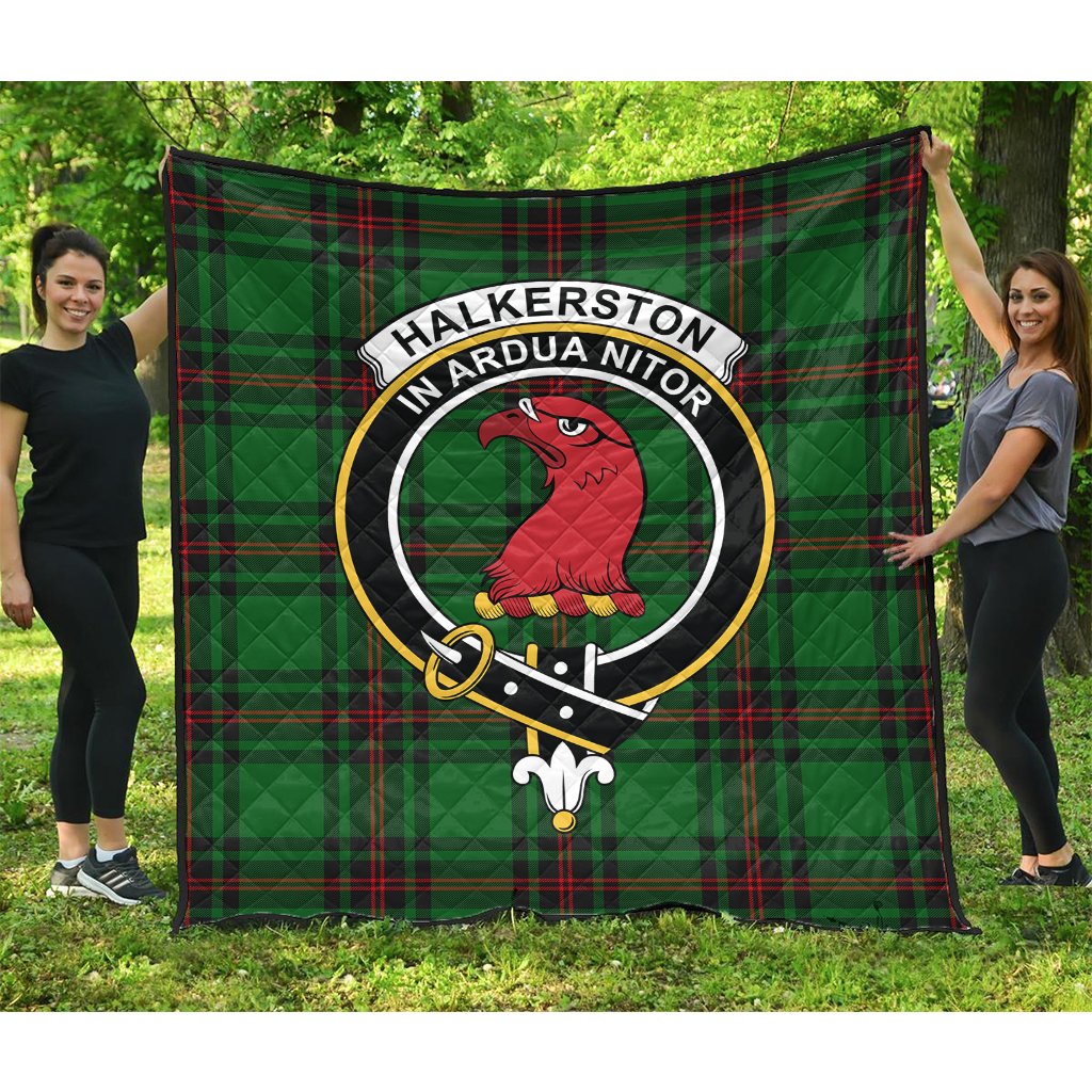 Halkerston Tartan Crest Quilt