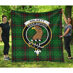 Halkett Tartan Crest Quilt