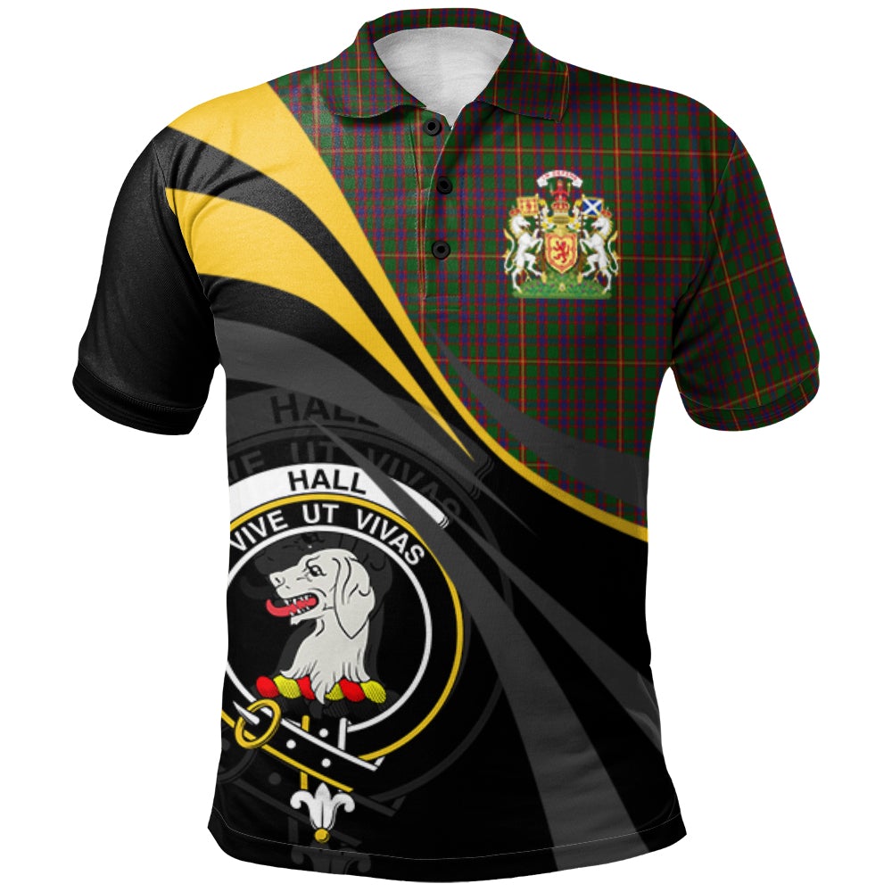 Hall Tartan Polo Shirt - Royal Coat Of Arms Style