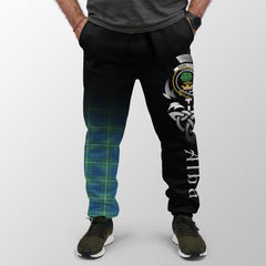 Hamilton Hunting Ancient Tartan Crest Jogger Sweatpants - Alba Celtic Style