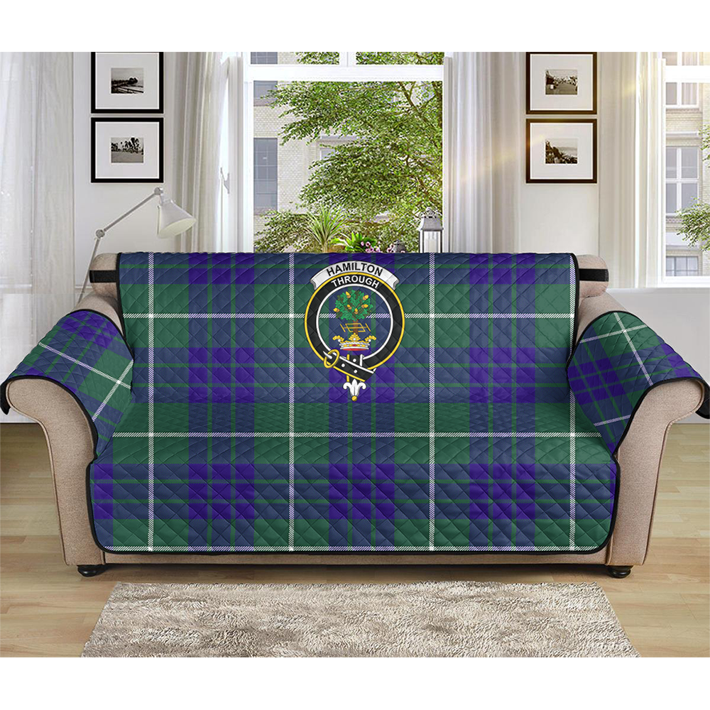 Hamilton Hunting Modern Tartan Crest Sofa Protector