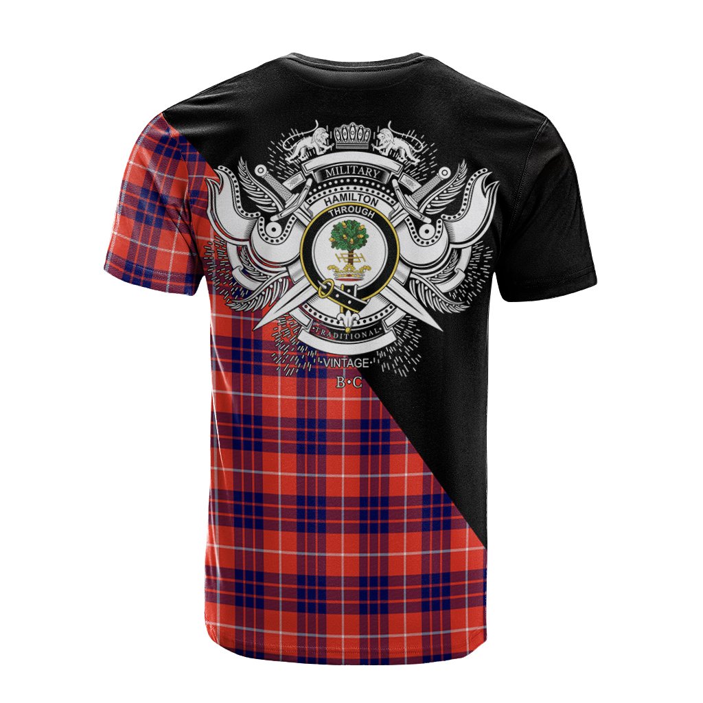 Hamilton Modern Tartan - Military T-Shirt