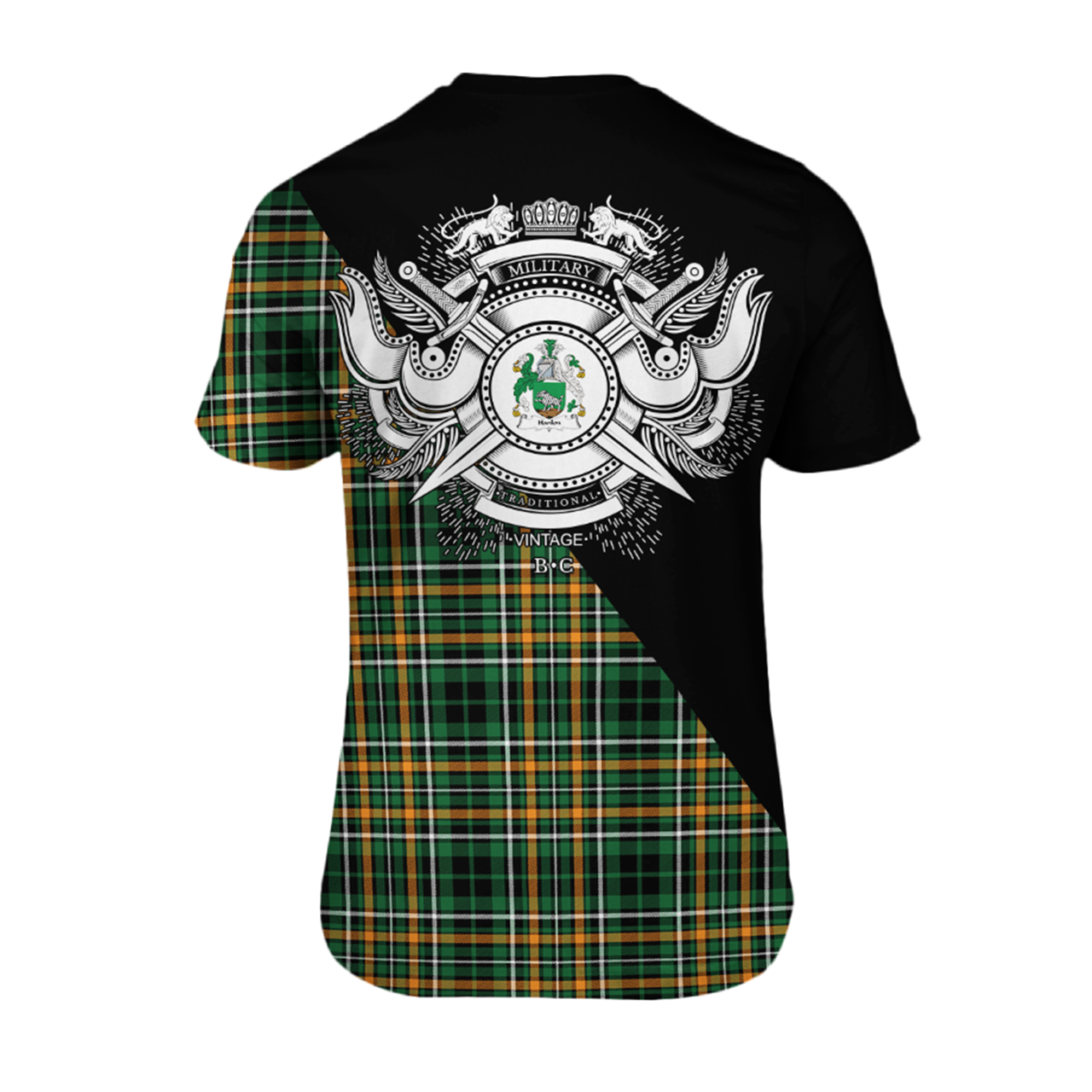 Hanlon Tartan - Military T-Shirt