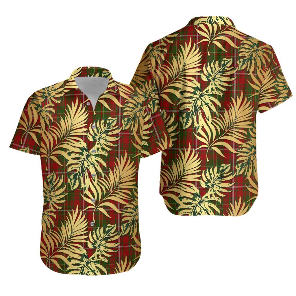 Hay Tartan Vintage Leaves Hawaiian Shirt
