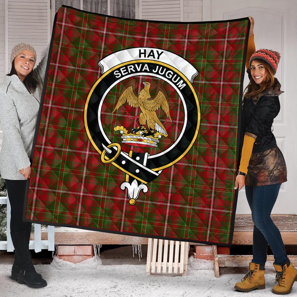 Hay Tartan Crest Quilt