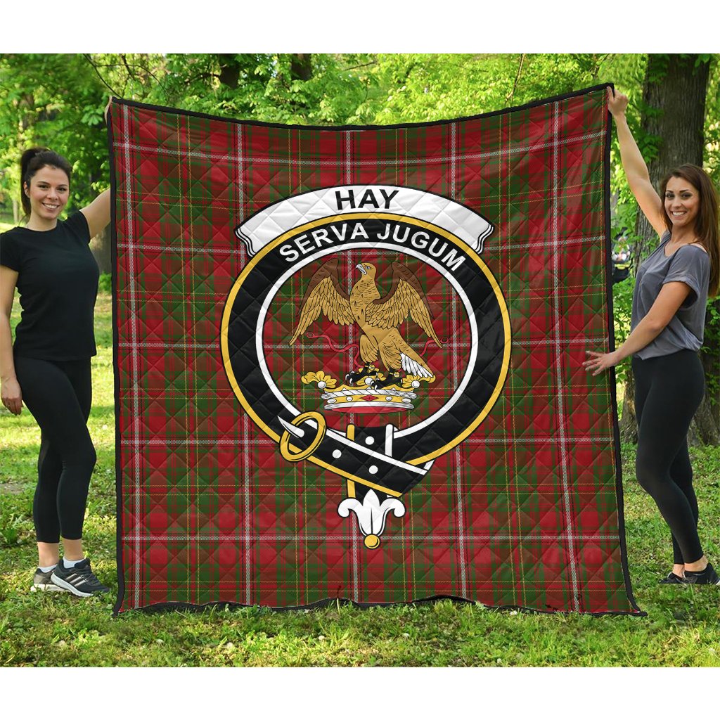 Hay Tartan Crest Quilt