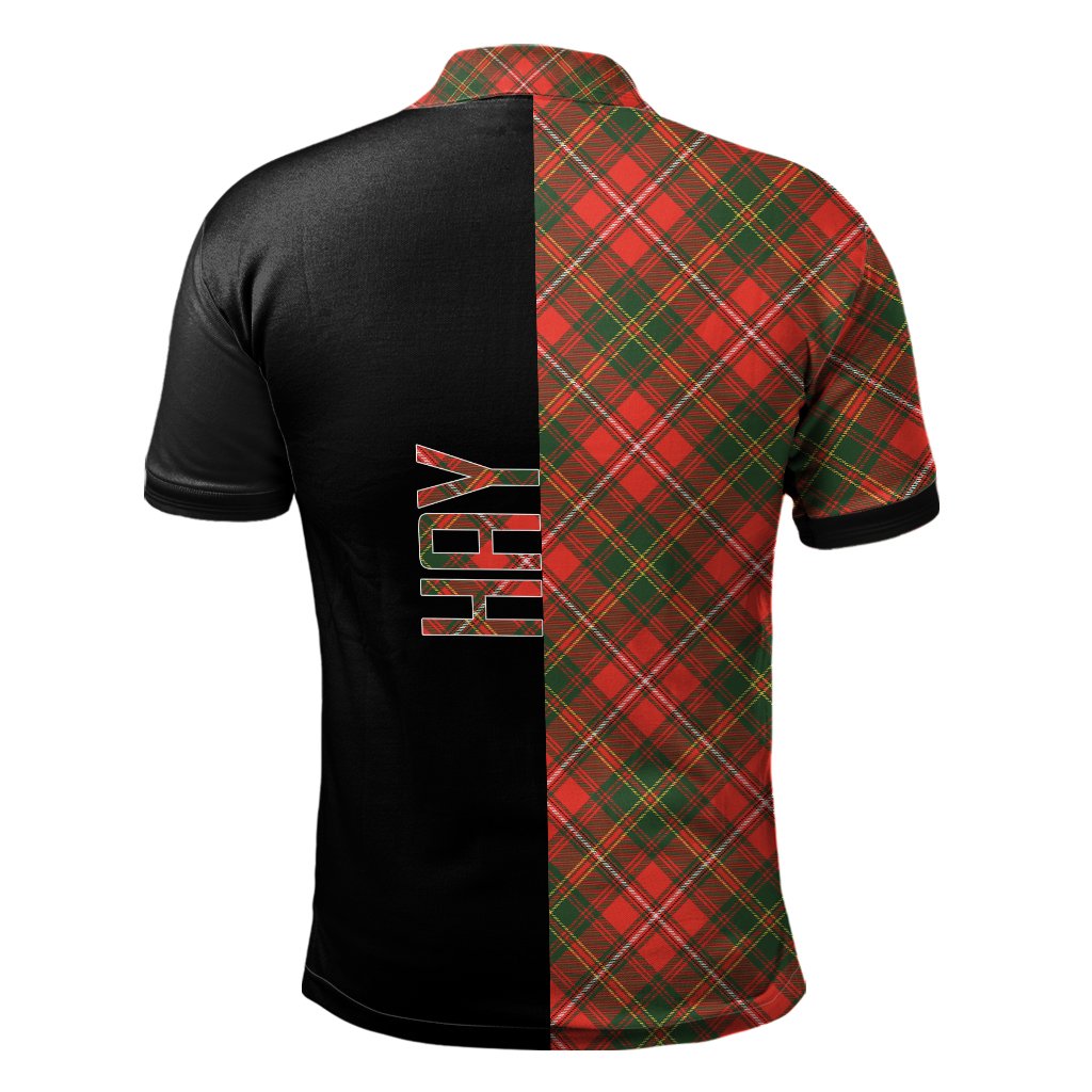 Hay Modern Tartan Polo Shirt Half of Me - Cross Style